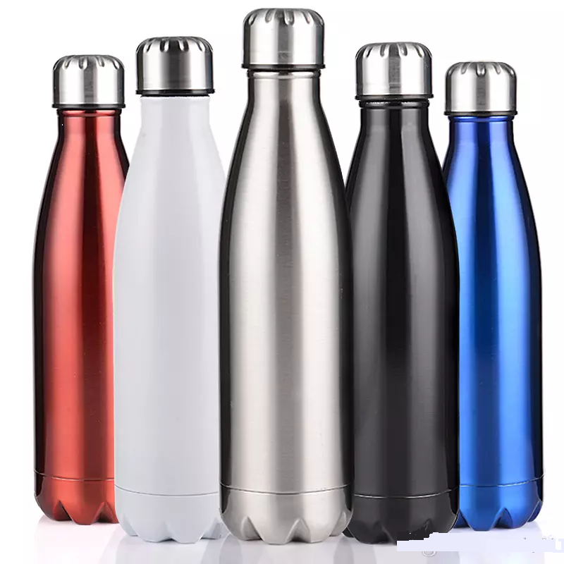 25 oz stainless steel vacuum insulated Cola Shaped Bottles.