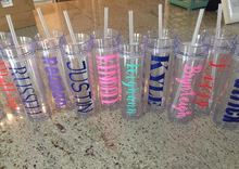 Load image into Gallery viewer, Clear Acrylic Tumblers