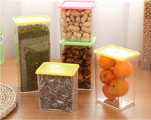 Load image into Gallery viewer, Plastic Food Storage Box Grain Container Kitchen Organizer