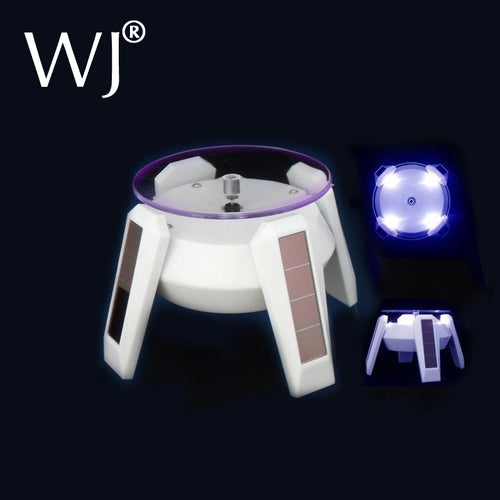 Solar and Battery Power 360 Degree Rotating Display Stand With Led Light