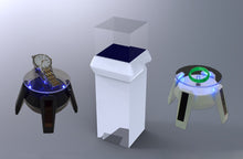 Load image into Gallery viewer, Solar and Battery Power 360 Degree Rotating Display Stand With Led Light