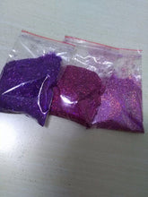 Load image into Gallery viewer, 50g / Bag Holographic Rainbow Nail Glitter Laser Powder 1/128 Chrome Pigment Dust