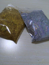 Load image into Gallery viewer, 50g / Bag Holographic Rainbow Nail Glitter Laser Powder 1/128 Chrome Pigment Dust