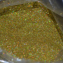 Load image into Gallery viewer, 50g / Bag Holographic Rainbow Nail Glitter Laser Powder 1/128 Chrome Pigment Dust