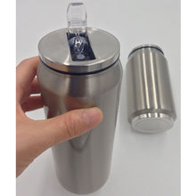 Load image into Gallery viewer, 10pcs 12oz/17oz Double Walled Vacuum Insulated Stainless Steel mugs with Flip up Straw Flask Mug
