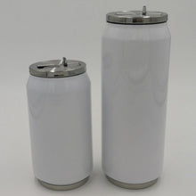 Load image into Gallery viewer, 10pcs 12oz/17oz Double Walled Vacuum Insulated Stainless Steel mugs with Flip up Straw Flask Mug