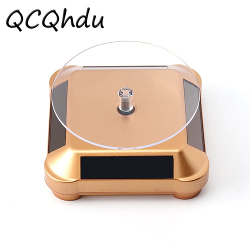 Solar powered 360 Rotating Display Stand