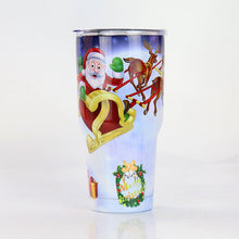 Load image into Gallery viewer, Double Walled Vacuum insulated Stainless Steel Christmas Design Tumblers