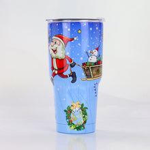 Load image into Gallery viewer, Double Walled Vacuum insulated Stainless Steel Christmas Design Tumblers