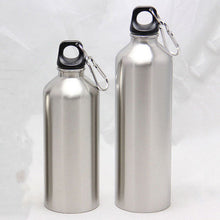 Load image into Gallery viewer, Silver Water Flask Stainless Steel Double Wall Vacuum Insulated Bottle 500-750ML