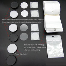 Load image into Gallery viewer, 50 pcs Phone Holder with Blank Aluminum and Acrylic Sublimation Insert for Customization.