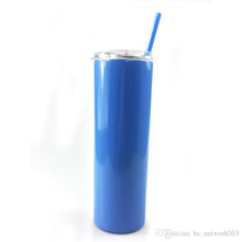 Load image into Gallery viewer, 24 pieces stainless steel 20 oz skinny tumblers.
