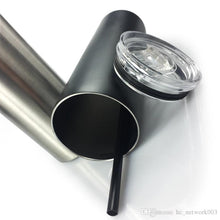 Load image into Gallery viewer, 24 pieces stainless steel 20 oz skinny tumblers.